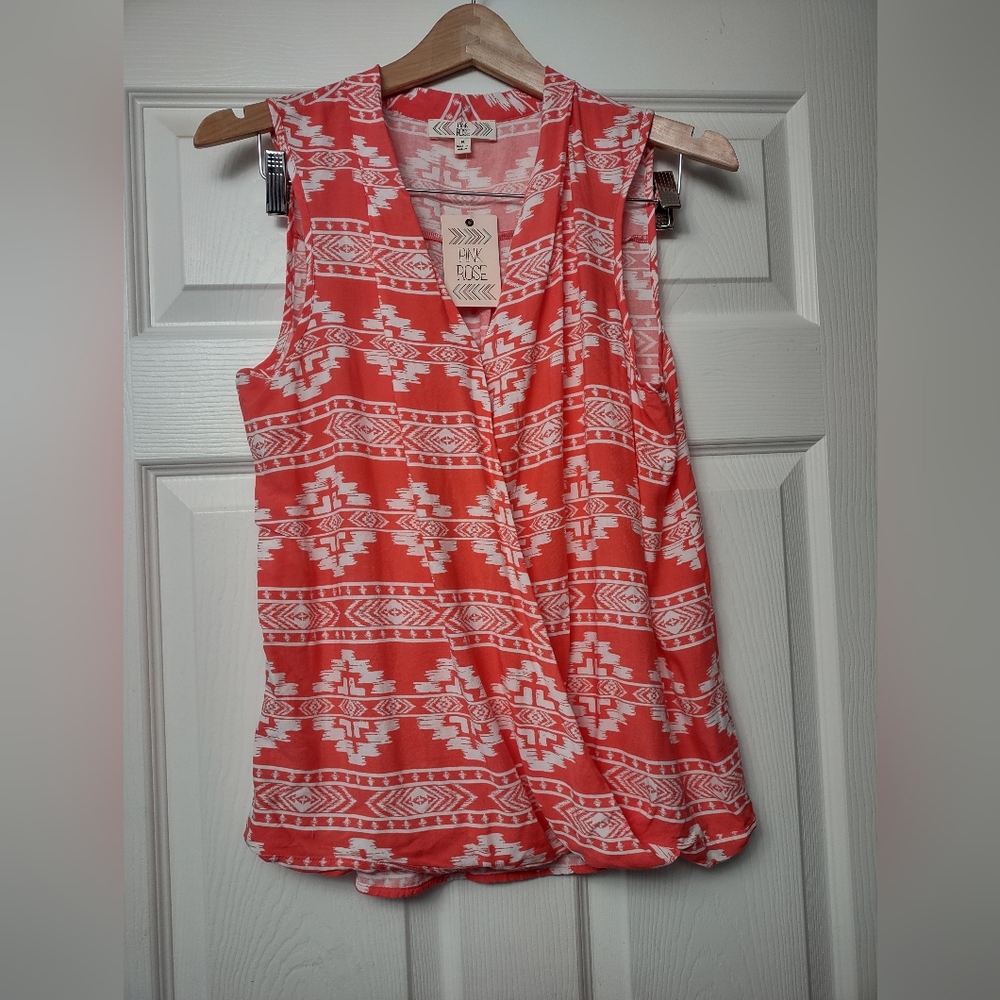 Pink Rose Medium Peach Shirt BNWT